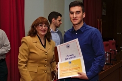 У име Огњена Јовановића награду је примио његов брат